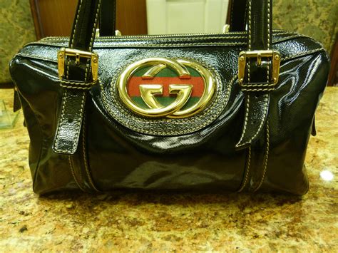 gucci black on black purse|authentic black Gucci purse.